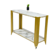 double shelf console table