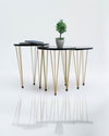 3 Piece Coffee Table with Wire Shaped