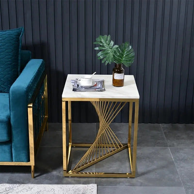 Modern Luxury Marble Top Side Table