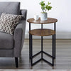 Modern Industrial Nesting Side Tables – Set of 2