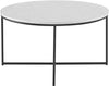 Style meets practical with this mid century modern inspired round coffee table
