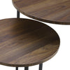 Modern Industrial Nesting Side Tables – Set of 2