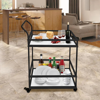 Luxury Metal Serving teaTrolley