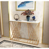 White Rectangular Narrow Console Table