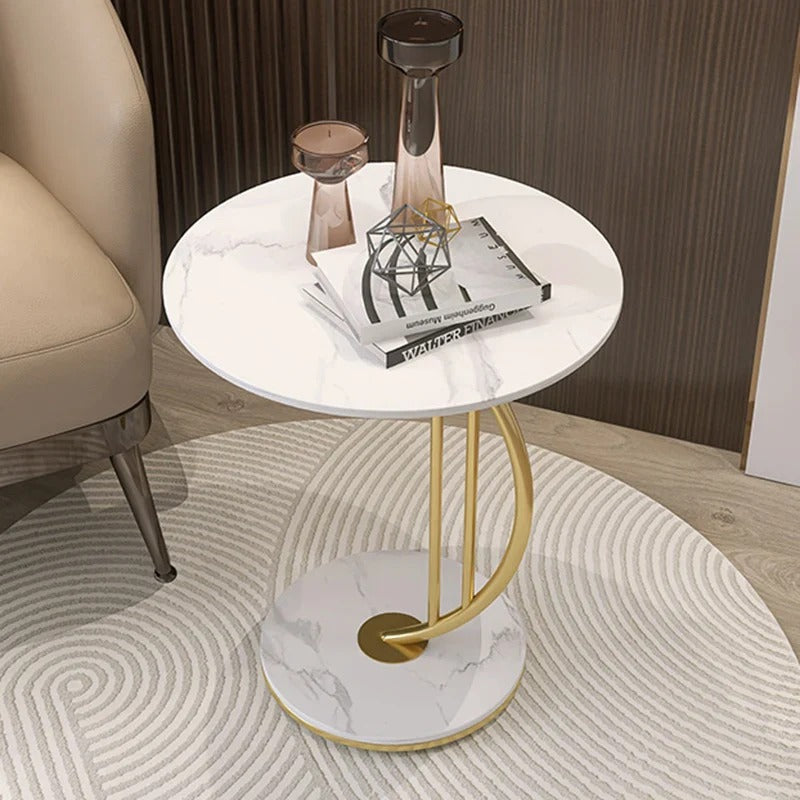 Elegant Round Marble Side Table