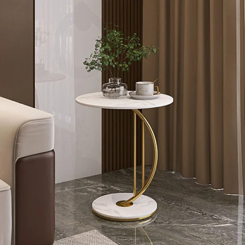 Elegant Round Marble Side Table