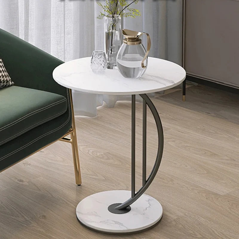 Elegant Round Marble Side Table
