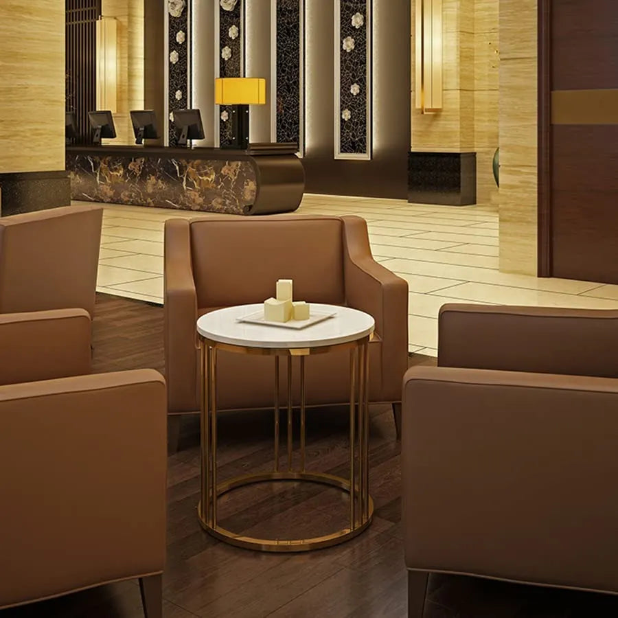 Round Single Table With 3 Rods