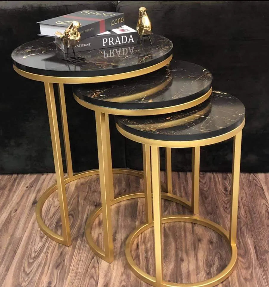 3 Pieces Round Nesting Table