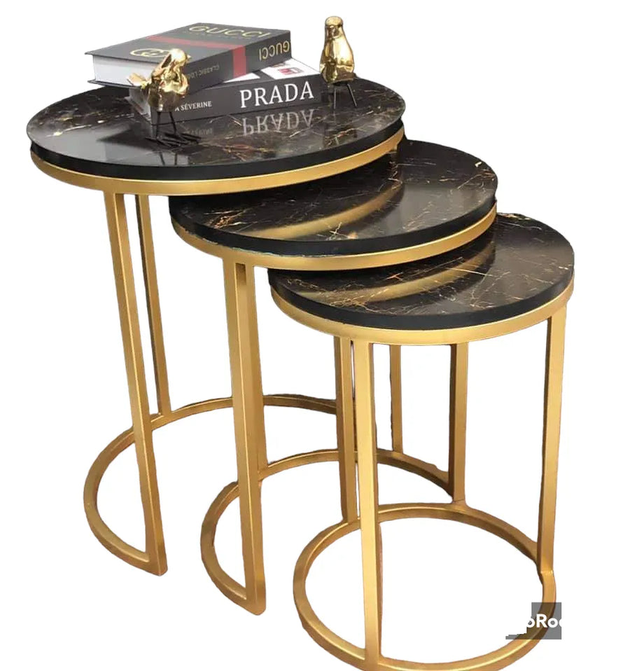 3 Pieces Round Nesting Table